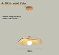 Lustre Wabi-sabi Joséphine Brume en Corde de Chanvre — A Bois 30cm / 3 Température de couleur