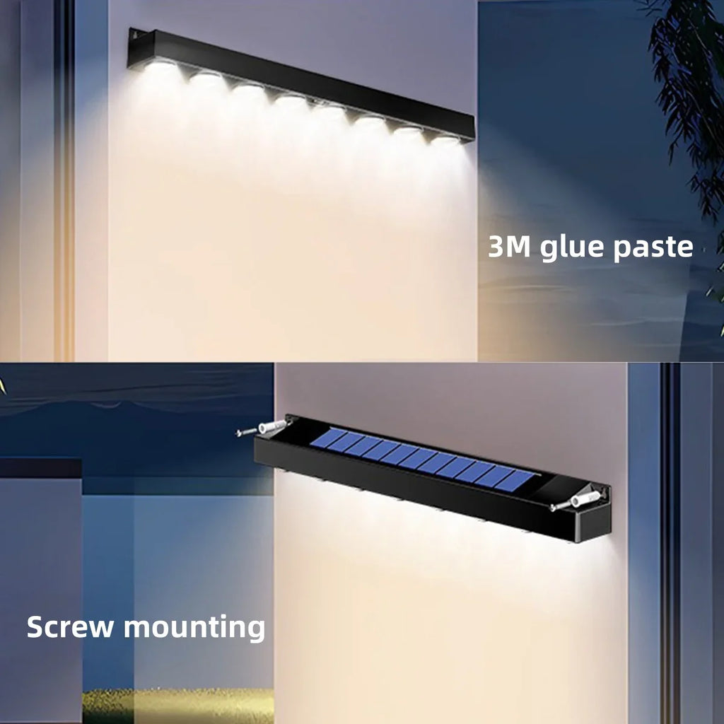 Applique murale — Solaire à LED pour jardin extérieur éclairage ambiance décoratif