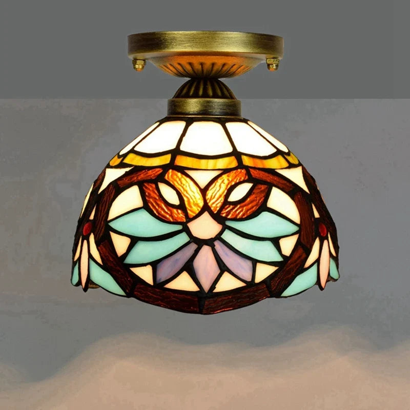 Plafonnier moderne en éclairage led nordique pour balcon et allée Hélène Cantate en Verre - Reflets Délicats & Élégance Visuelle