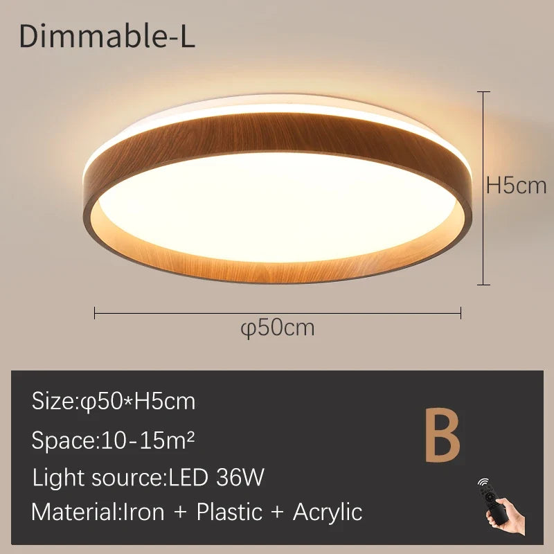 Plafonnier — Lune moderne LED à intensité variable