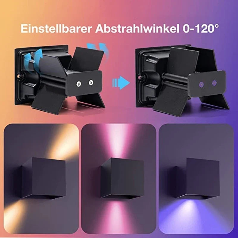 Applique murale — Extérieure intelligente avec lumière rgb et cct