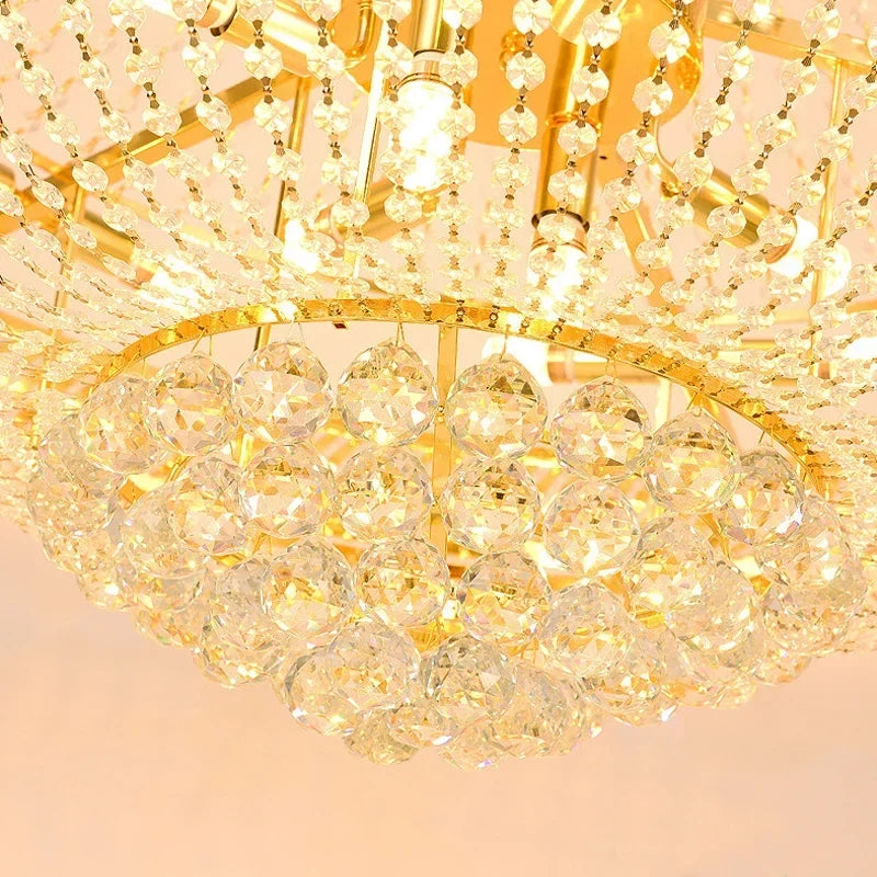 Lustre — Moderne en cristal LED pour hall d'entrée luxueux