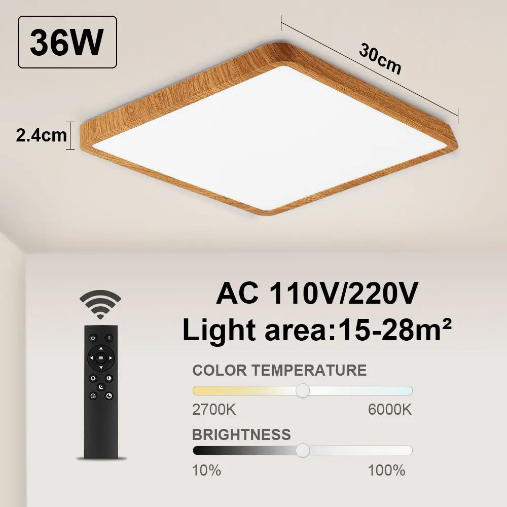 Plafonnier Tuya Smart LED App commande vocale Alexa Google télécommande plafonniers carrés salon chambre éclairage Adrien Courbe - Une Silhouette Graphique Affirmée