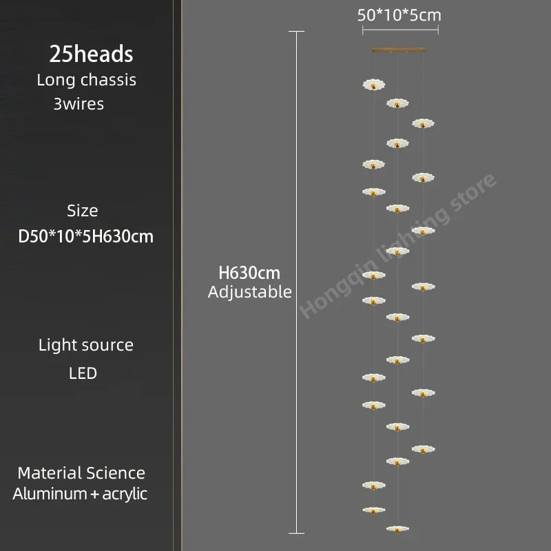 Lustre — Moderne à LED pour espaces intérieurs élégants et contemporains