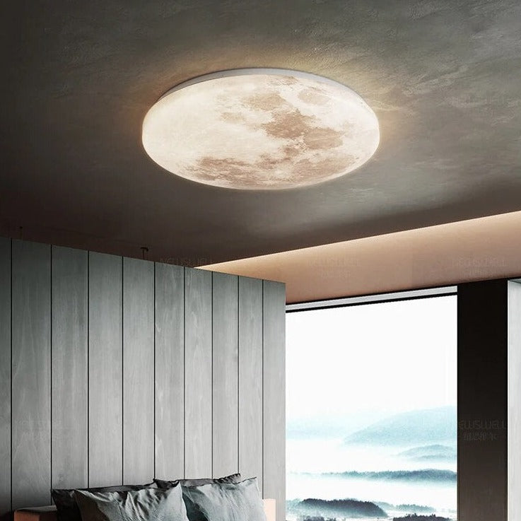 Plafonnier lune moderne minimaliste Lucile Finesse - Esprit Épuré & Harmonie Intérieure
