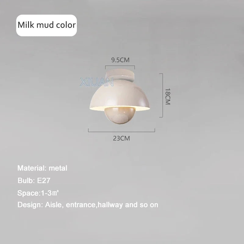 Plafonnier led semi-circulaire moderne pour allée balcon escalier Éden Orée - Esprit Contemporain & Décor Élégant