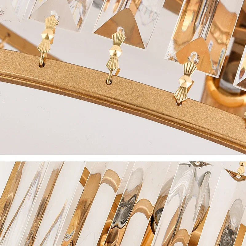 Plafonnier led en cristal décoration intérieure moderne pour votre espace Eugène Poème - Jeux de Reflets & Présence Raffinée