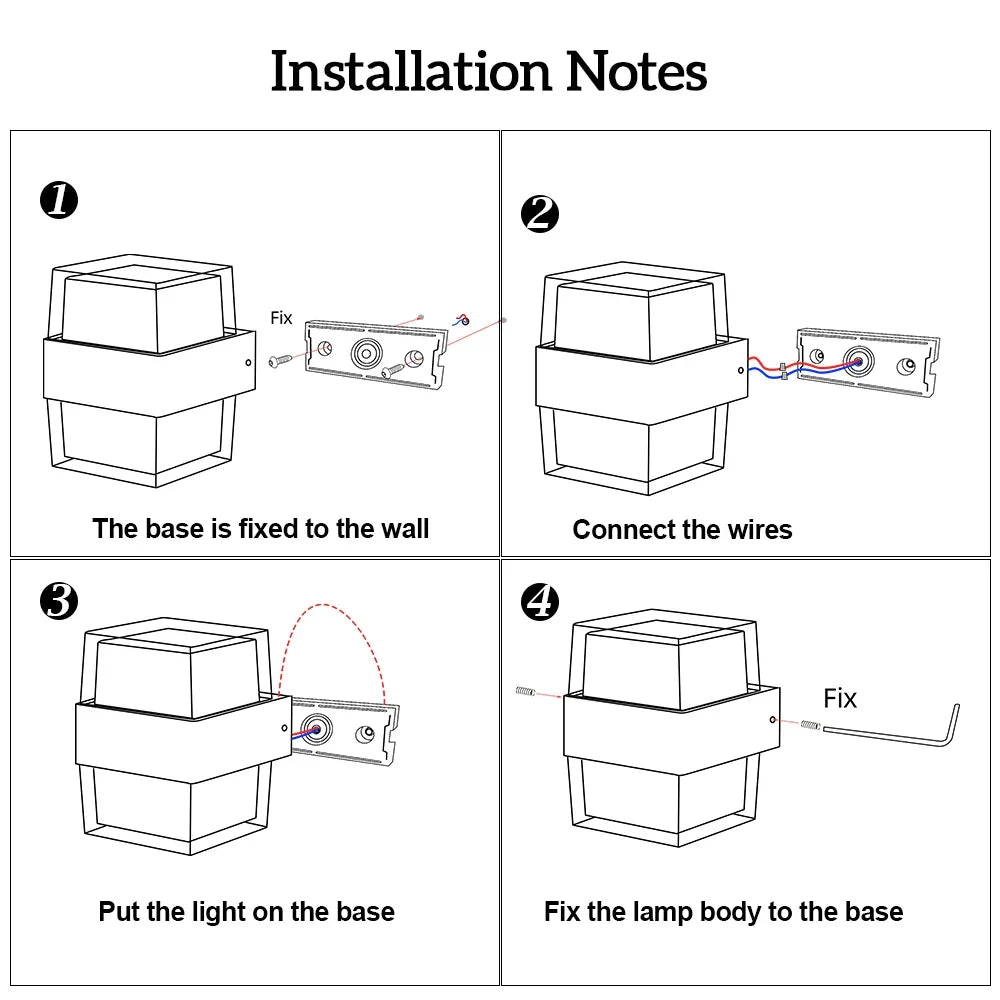 Applique murale — LED moderne pour extérieur et intérieur