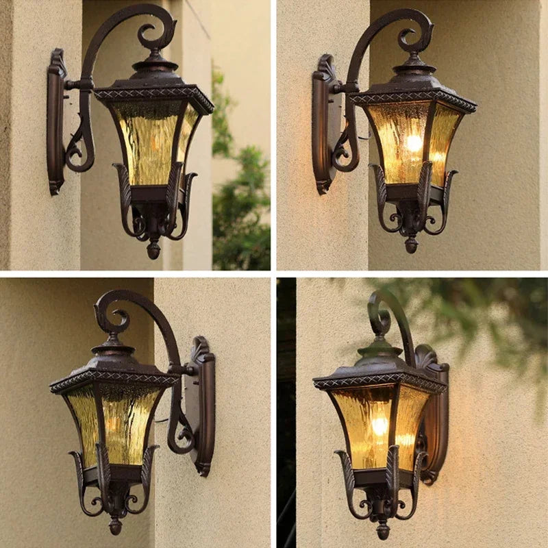 Applique murale — Extérieure rétro pour éclairage décoratif de jardin