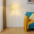 Lampadaire — Postmoderne en plumes avec interrupteur à pied