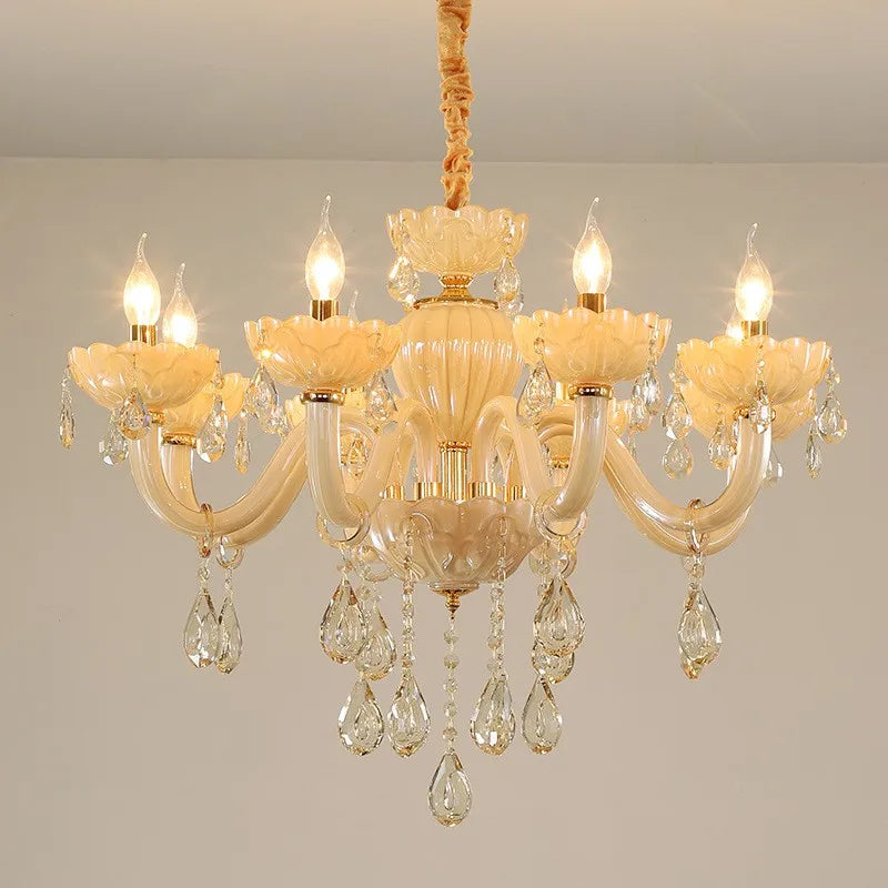 Lustre — En cristal moderne pour décoration intérieure avec éclairage LED