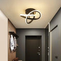 Plafonnier LED minimaliste arrondi Léontine Perspective - Lignes Épurées & Atmosphère Sereine