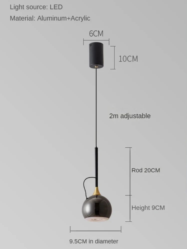 lampe de chevet magnétique moderne et minimaliste réglable