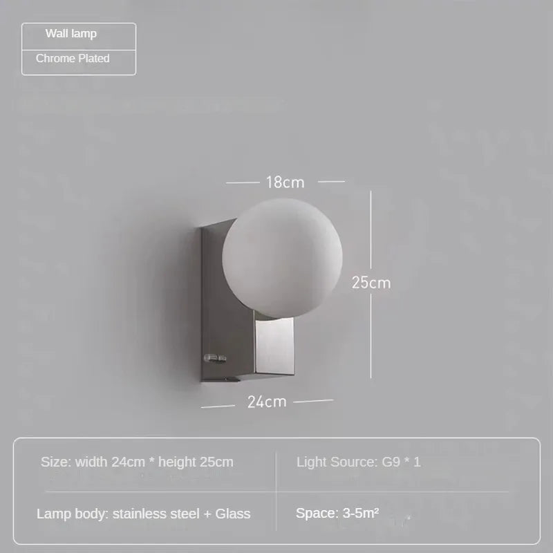 Applique murale minimaliste en acier inoxydable pour intérieur moderne Yvonne Souffle - Lignes Épurées & Atmosphère Sereine