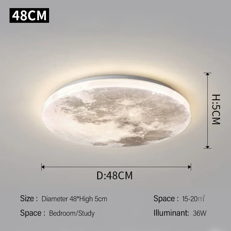 Plafonnier — Lune lampe LED éclairage romantique pour balcon et chambre enfant