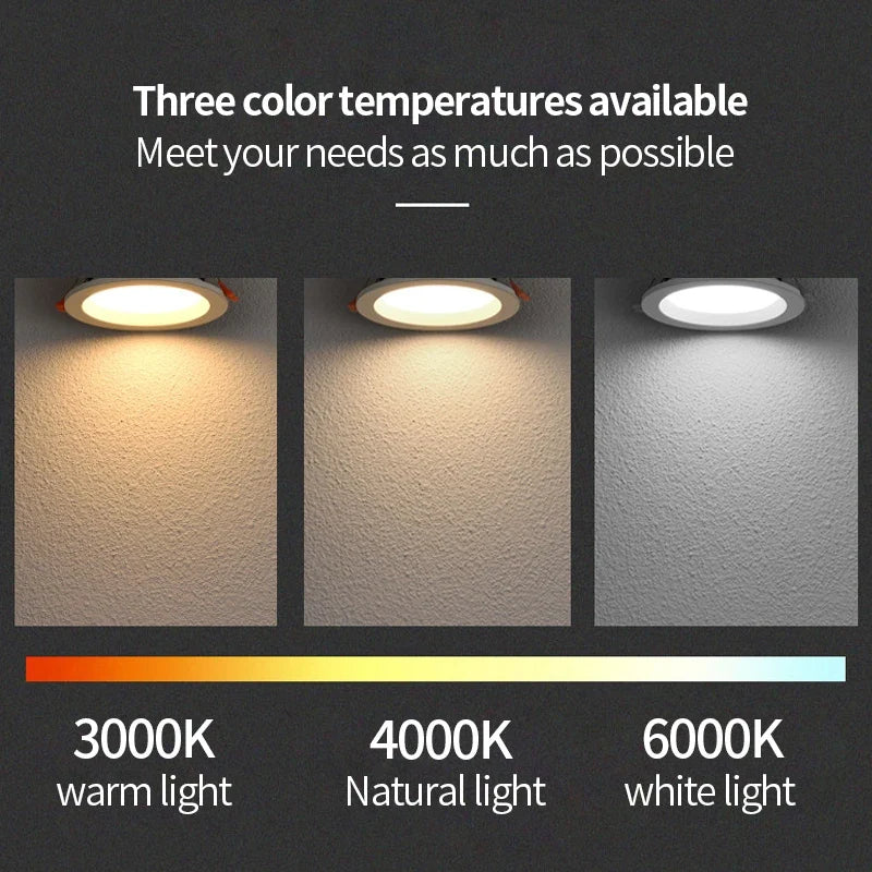 Spot led encastré trois températures de couleur éclairage polyvalent Éliane Épurelle en Aluminium - Une Présence Décorative Affirmée