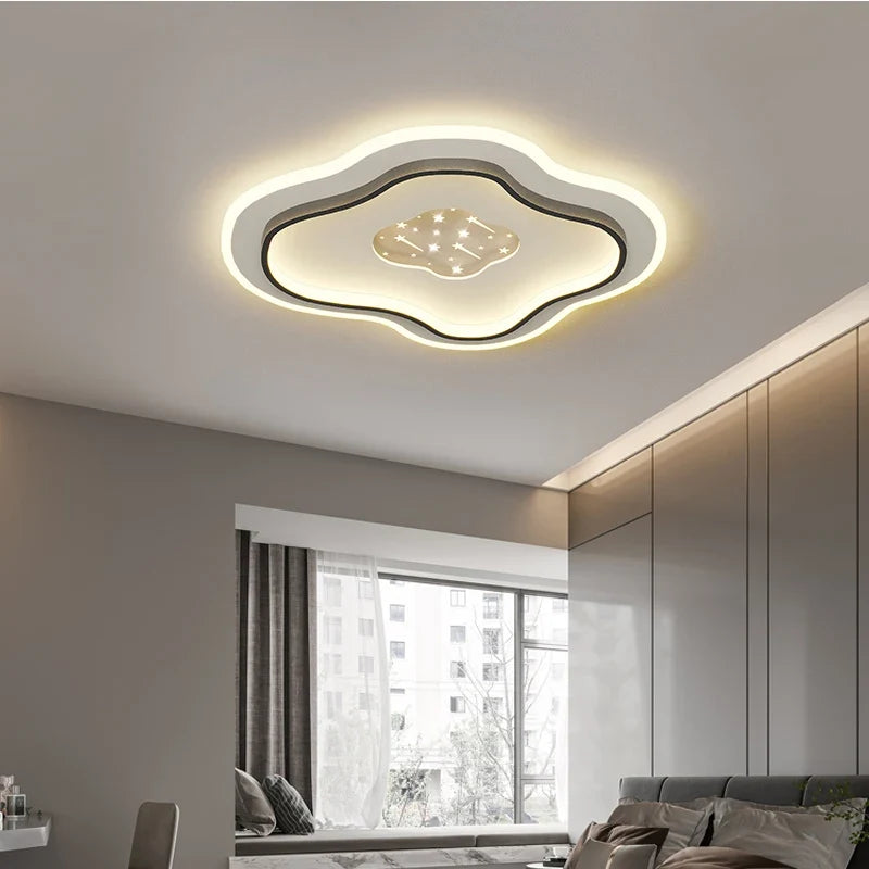Lampe Plafond moderne à LEDs pour chambre cuisine étude éclairage salon luminosité réglable Led plafonnier luminaire Isaline Clairval - Une Note Actuelle dans le Décor