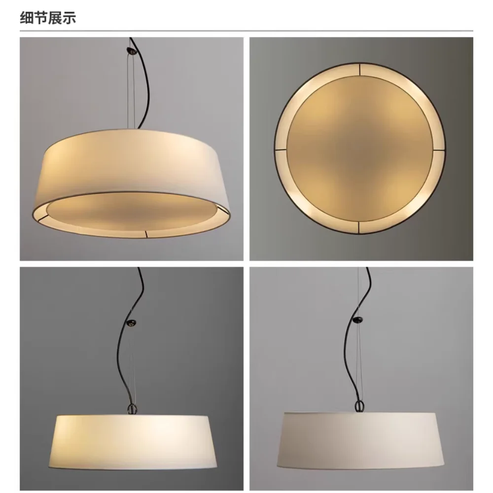 Lustre lin moderne minimaliste chinois suspension japonais wabi-sabi – Orélian Épure
