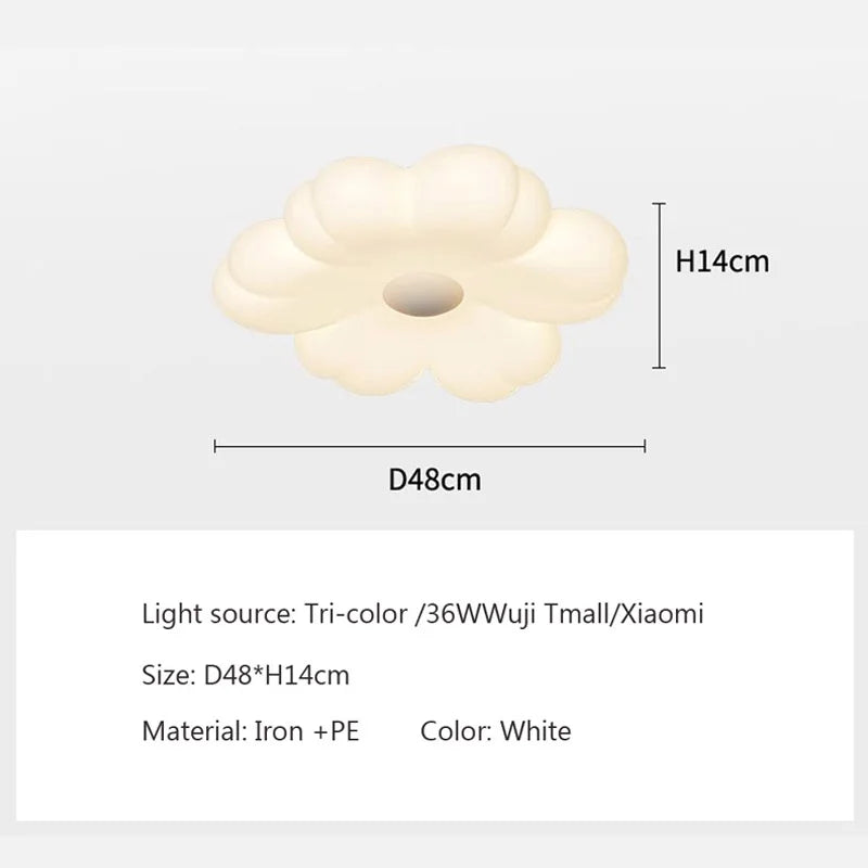 Plafonnier moderne led forme de fleur pour décoration intérieure intelligente Maïlys Nocturne - Présence Moderne & Harmonie Intérieure