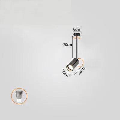 Projecteur à perche pour magasin et salon de manucure Orson Dessin en Métal - Simplicité & Caractère au Quotidien