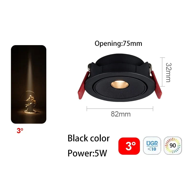 Spot led ultra fin à angle de faisceau pour éclairage intérieur Suzon Solstice en Aluminium - Une Présence Décorative Affirmée