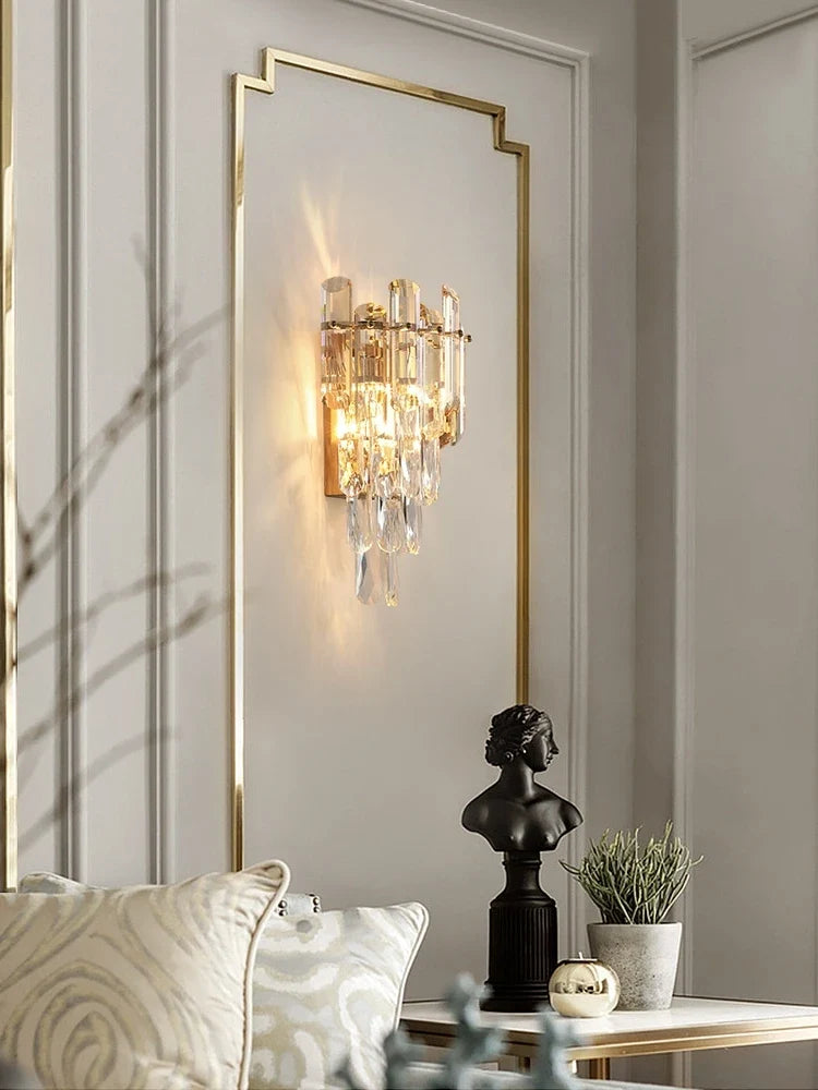 Applique murale — En cristal pour éclairage intérieur et extérieur