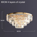 Lustre — En cristal luxe pour décoration intérieure et éclairage élégant
