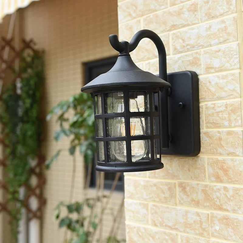 Applique murale — LED rustique en fer vintage pour intérieur et extérieur