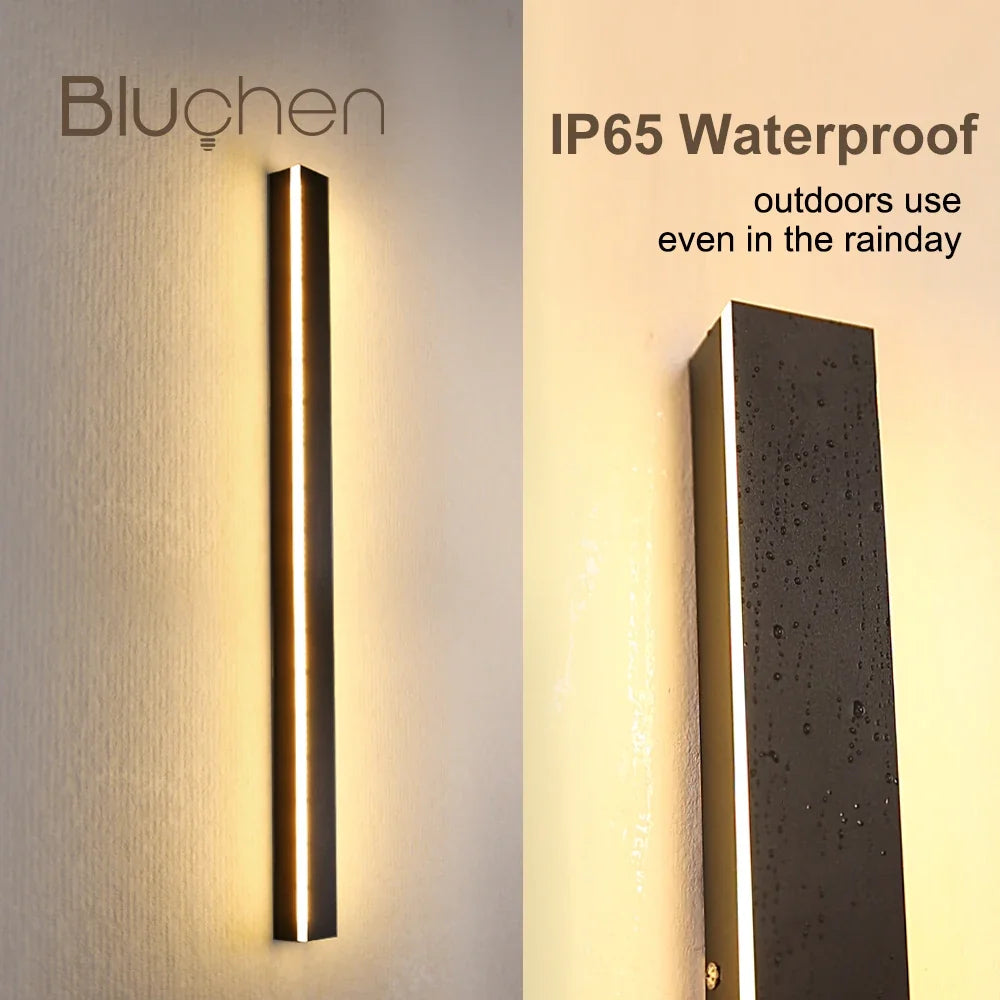 Applique murale — Extérieure moderne à LED étanche pour jardin et balcon