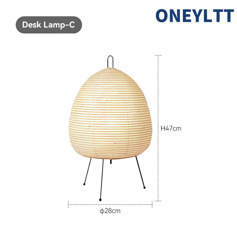 lampe à poser vintage japonaises pour décoration rétro