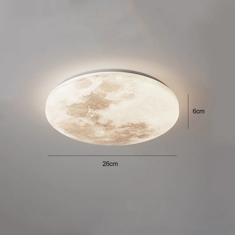 Plafonnier lune moderne minimaliste Lucile Finesse - Esprit Épuré & Harmonie Intérieure