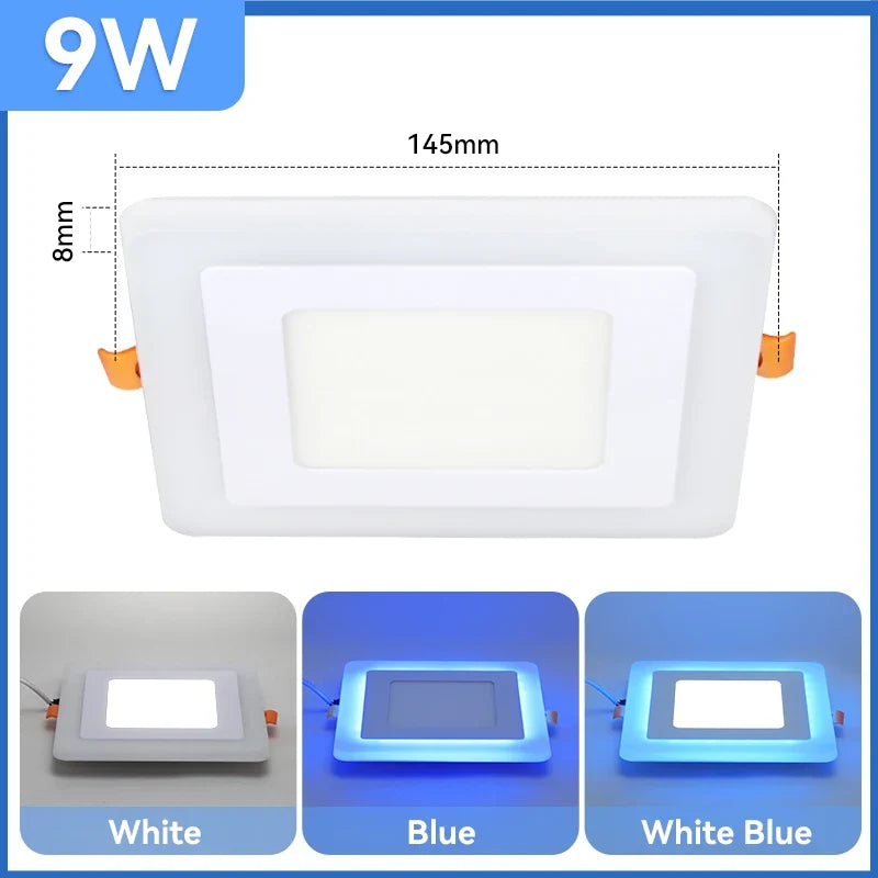 Plafonnier encastré à led lumière froide design moderne pour intérieur Nora Nocturne - Esprit Contemporain & Décor Élégant