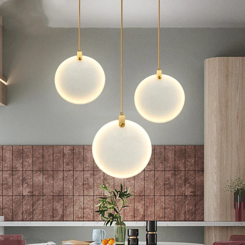 Lustre — Moderne en marbre créatif LED imitation luxe