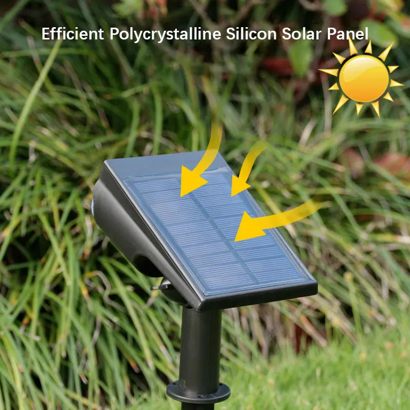 Spot solaire extérieur à 2 ou 7 LED, éclairage blanc ou multicolore – Florélys