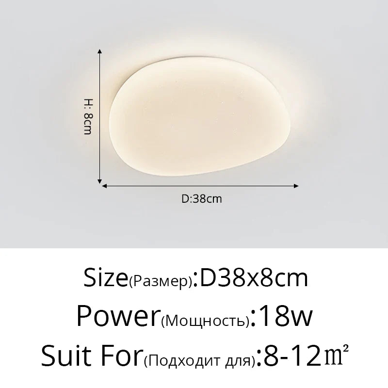 Plafonnier led de style nordique avec simplicité créative Noé Symphonie - Esprit Épuré & Harmonie Intérieure