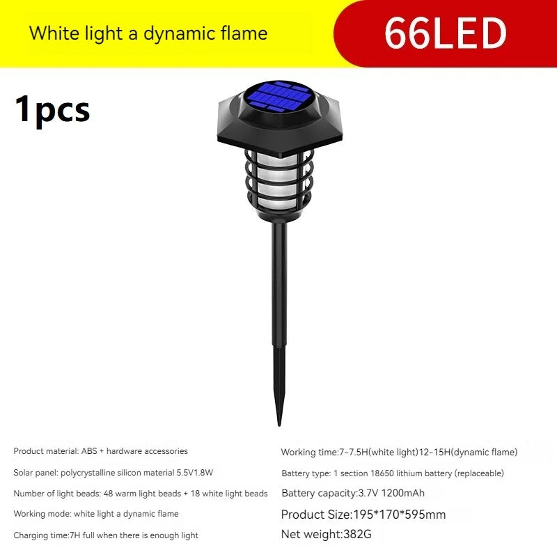 lampe solaire à led pour décoration extérieure de jardin