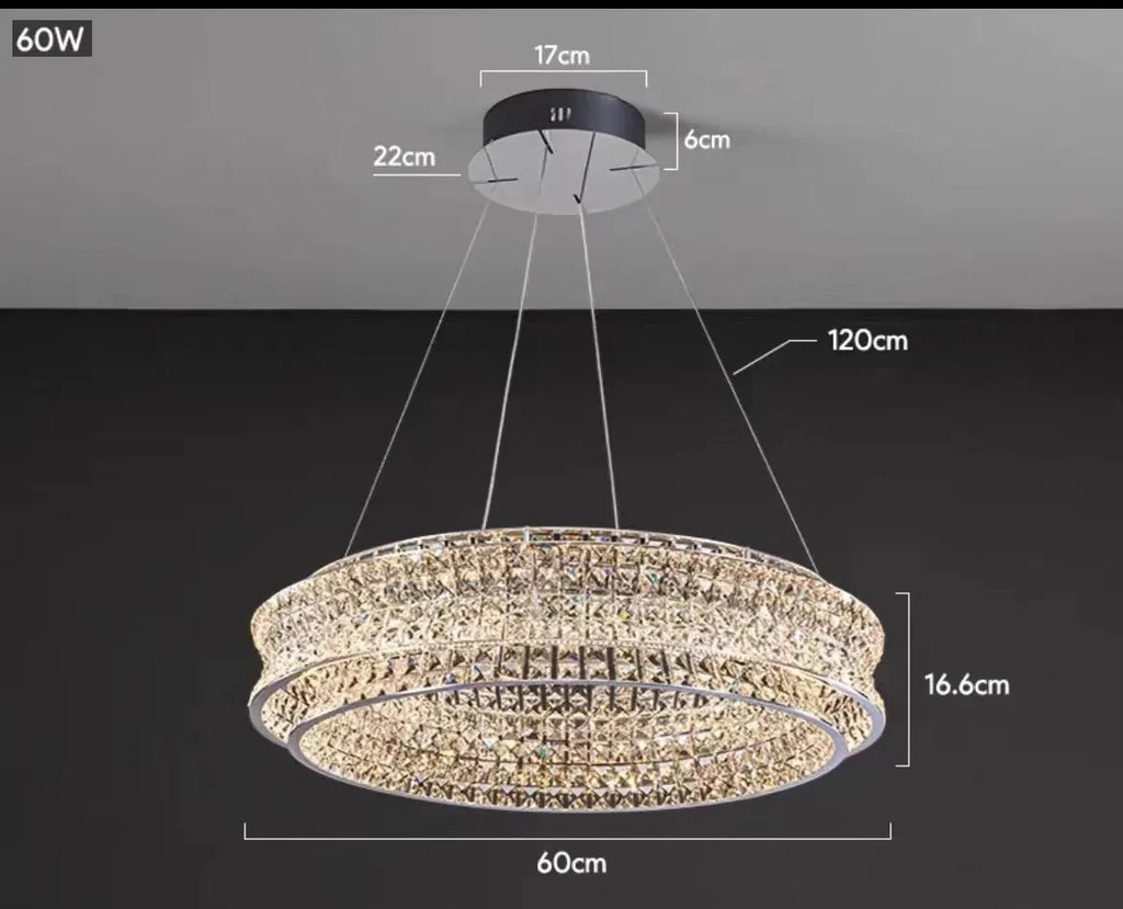 Lustre — De luxe en cristal pour restaurant bar et hôtel intérieur
