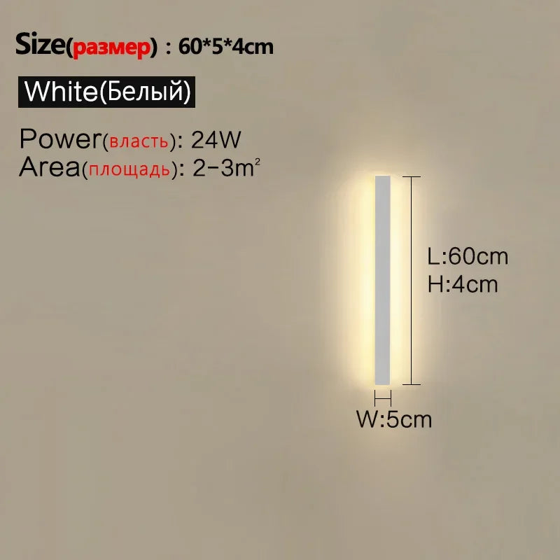 Applique murale — Extérieure à LED étanche pour éclairage décoratif