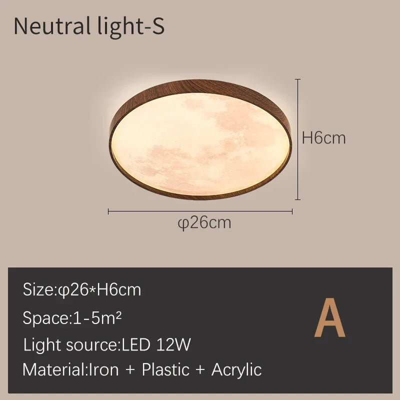 Plafonnier — Lune moderne LED à intensité variable