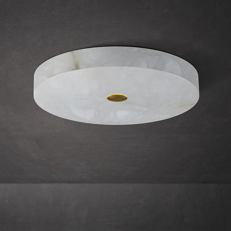 Plafonnier — Circulaire en marbre luminaire nordique de luxe