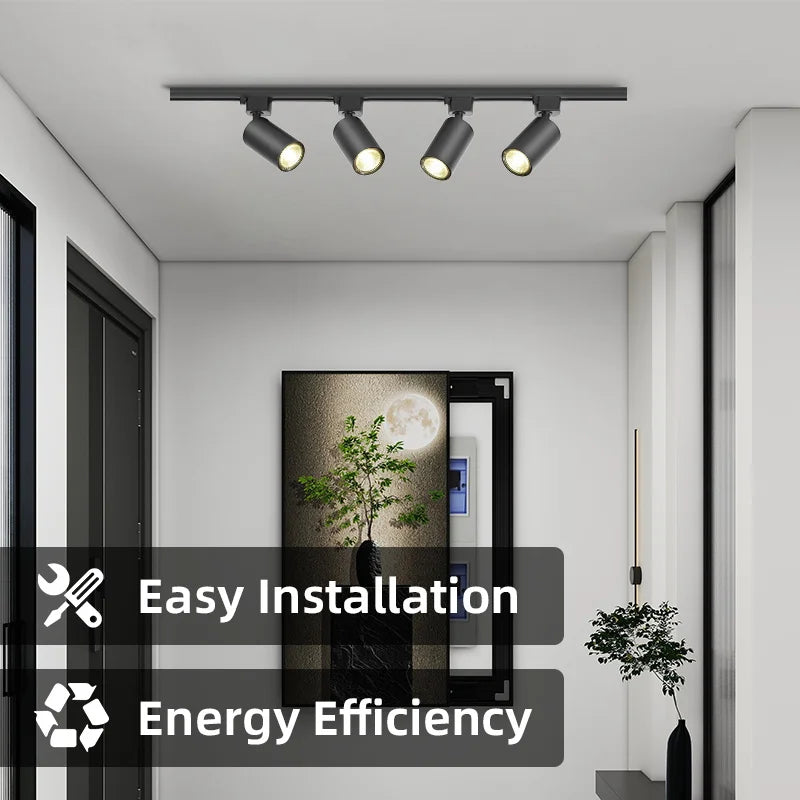 Spot — LED sur rail pour éclairage intérieur et décoration