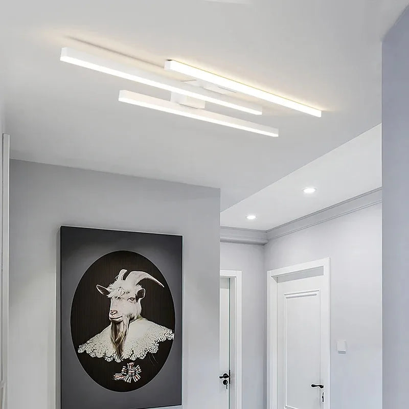 Plafonnier — Design moderne en fer noir pour intérieur