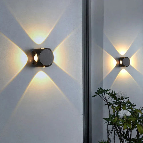 Applique murale — LED hémisphère quatre côtés pour extérieur et balcon