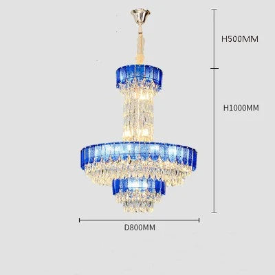 Lustre — En cristal de luxe pour hôtel et villa