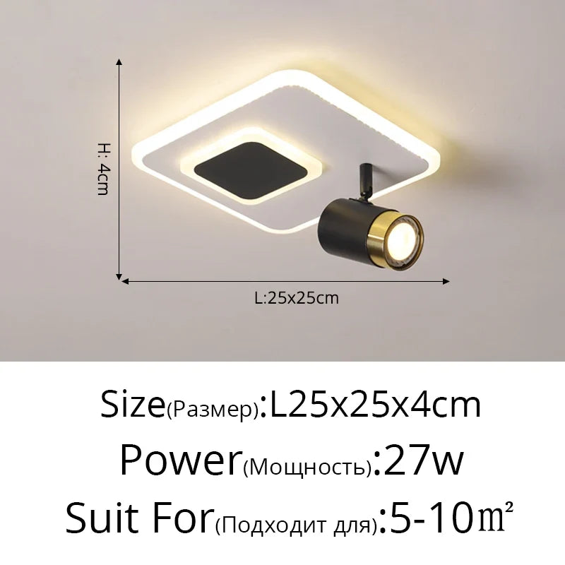 Spot led monté en surface pour allée et porche Pia Orée en Aluminium - Lignes Dessinées & Décor Raffiné