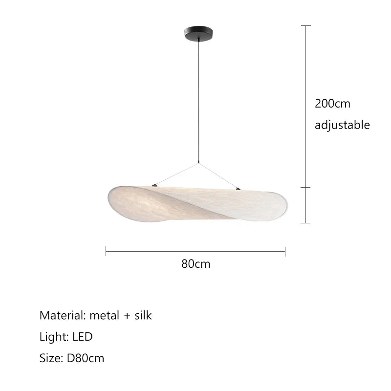 Lustre — Style soie LED salon salle à manger décoration de la maison chambre Loft
