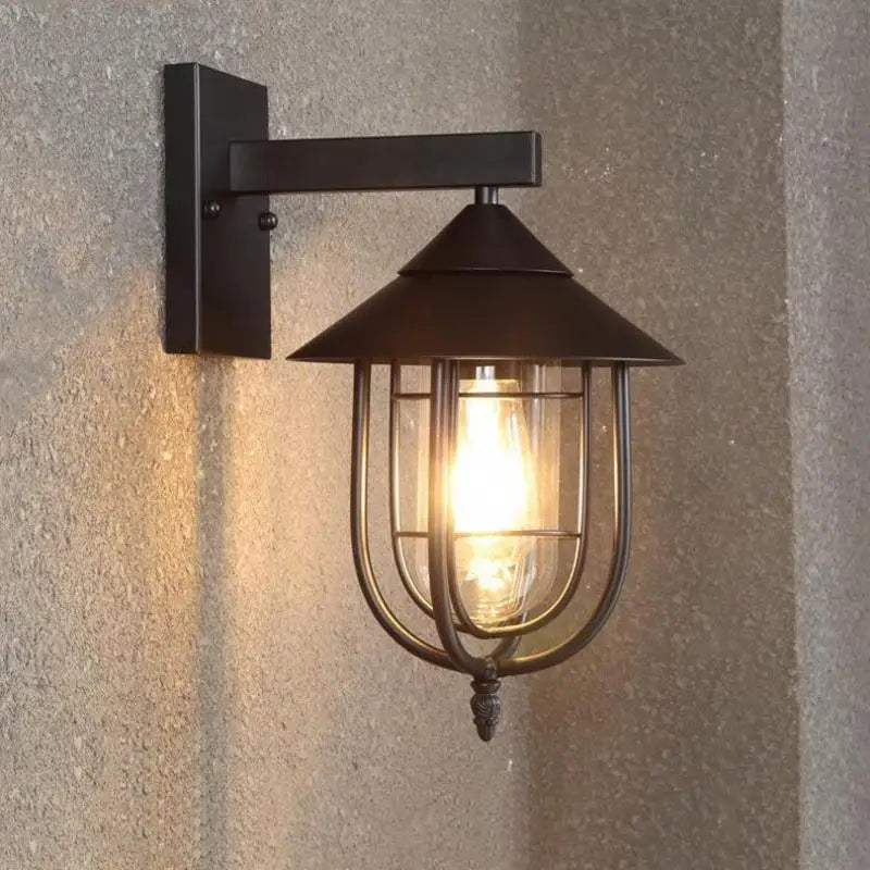 Applique murale — Vintage nordique en fer étanche pour extérieur