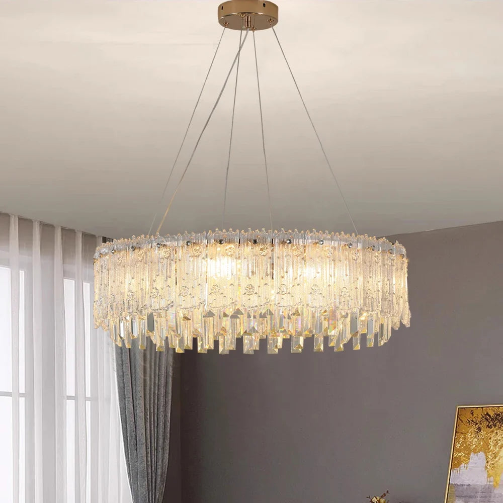 Lustre — Moderne en cristal pour décoration haut de gamme