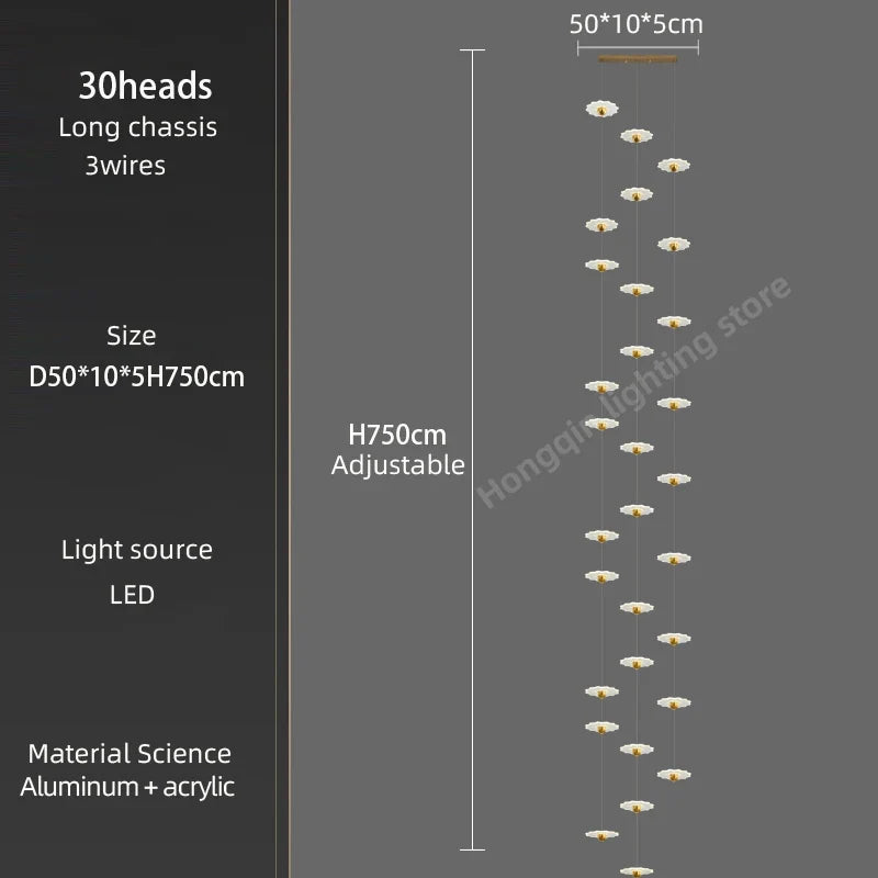 Lustre — Moderne à LED pour espaces intérieurs élégants et contemporains
