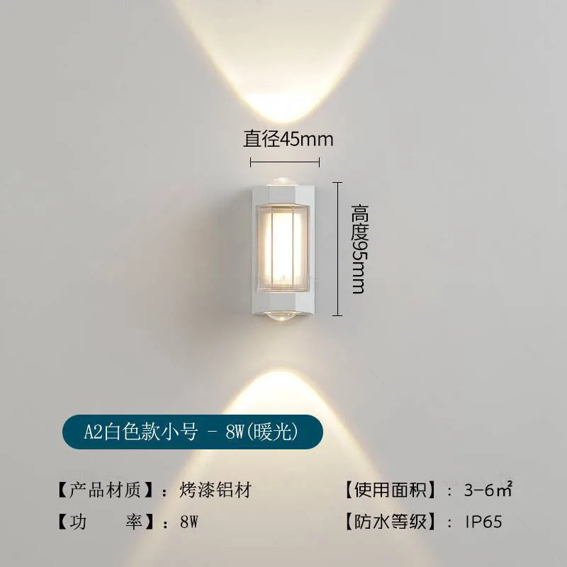 Applique murale — Moderne LED extérieure étanche pour jardin et couloir